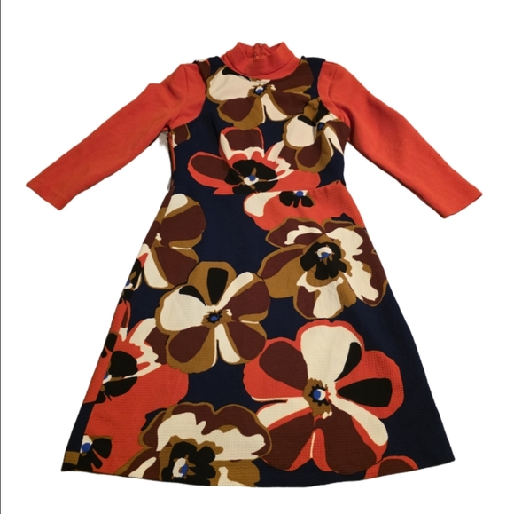 ECI Dresses & Skirts - Eci Bold Retro Print Knee Length Dress Size Small